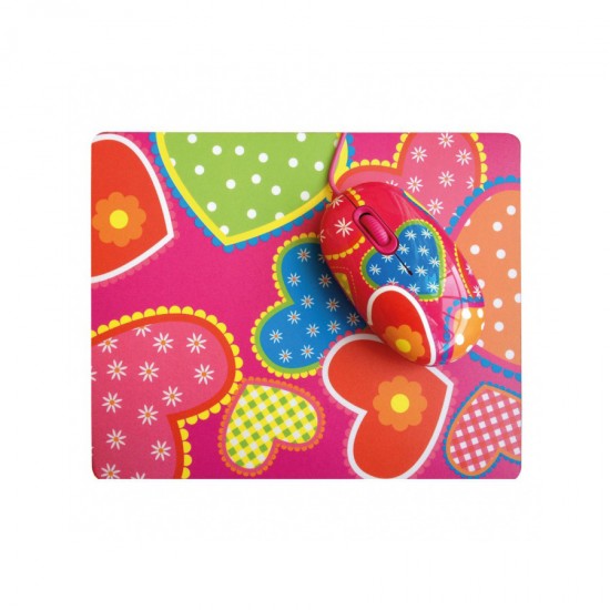 Компьютерная мышь+коврик CBR Candy, арт.002923