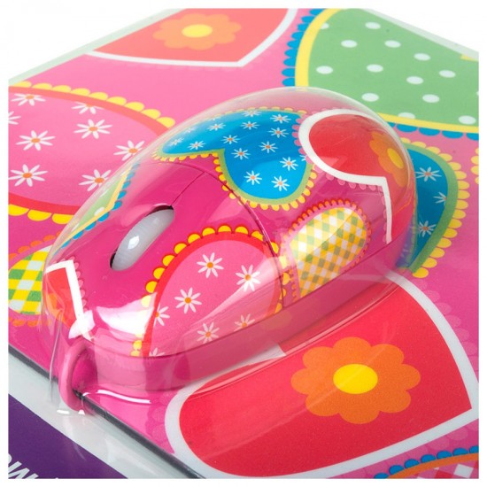 Компьютерная мышь+коврик CBR Candy, арт.002923