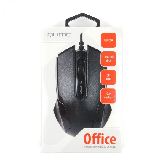 Компьютерная мышь проводная Qumo Office M14, арт.010462