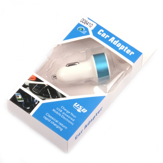 Автомобильный адаптер на 2 USB 3100 mAh, арт.008410