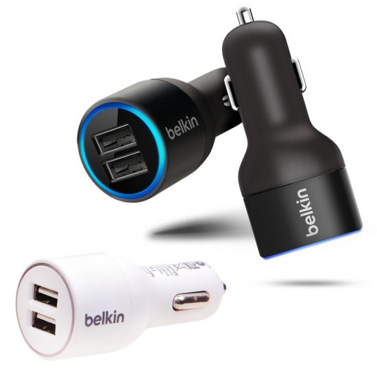 Автомобильный адаптер Belkin на 2 USB 2100 mAh, арт.008726