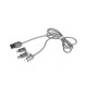USB дата кабель 3 в 1 для Lightning/Type-C/micro USB AWEI CL-990, 1 м, арт.011600