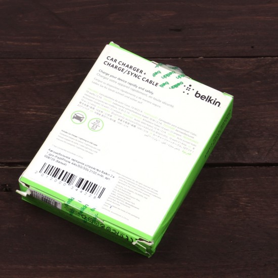 УЦЕНКА! Автомобильное зарядное уст-во Belkin 2 в 1 для iPad/iPhone 4/4s/3G/3Gs 2,1 mAh, арт. 008725