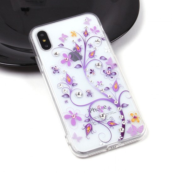 Чехол со стразами для iPhone X/XS, арт.010529