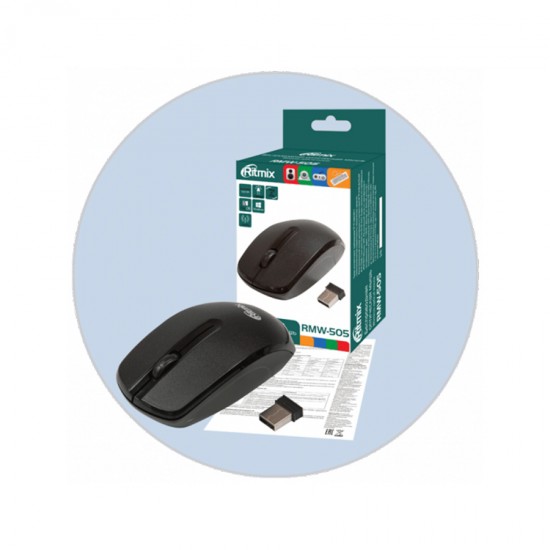 Компьютерная мышь беспроводная Ritmix RMW-505 (1AA), арт.002935