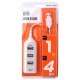 USB HUB разветвитель USB 2.0/4 порта, арт.000542
