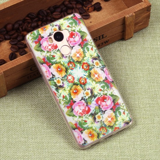 Силиконовый чехол с цветами для Xiaomi Redmi 4/4Pro, арт. 009613