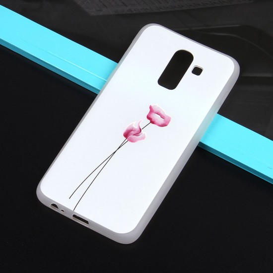 Чехол ТПУ с цветами для Samsung Galaxy J8 (2018), арт.010774