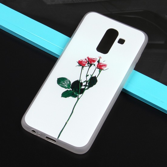 Чехол ТПУ с цветами для Samsung Galaxy J8 (2018), арт.010776