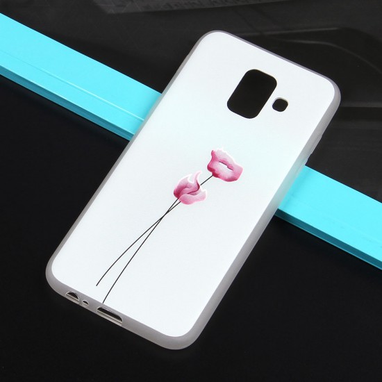 Чехол ТПУ с цветами для Samsung Galaxy A6 (2018), арт.010774