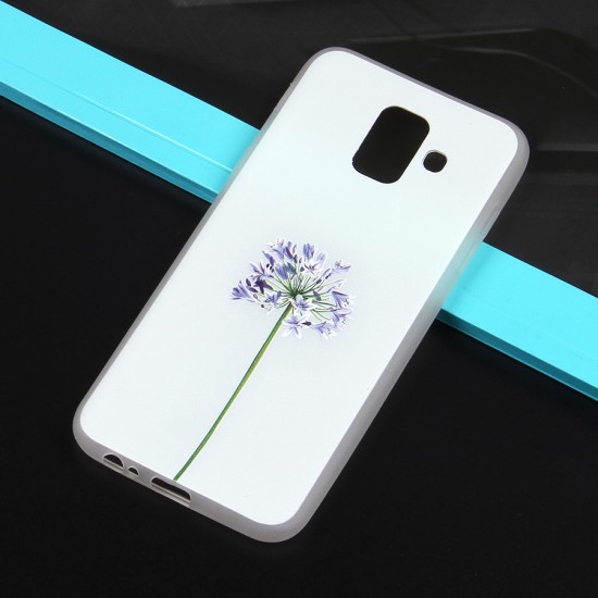 Чехол ТПУ с цветами для Samsung Galaxy A6 (2018), арт.010777