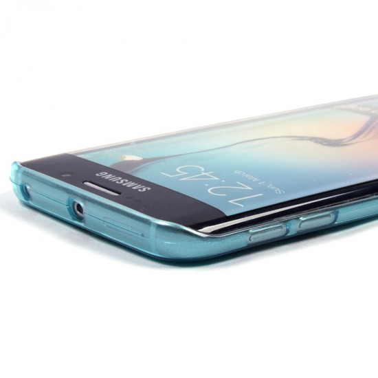 Силиконовый чехол со стразами для Samsung Galaxy S6 edge, арт. 008592