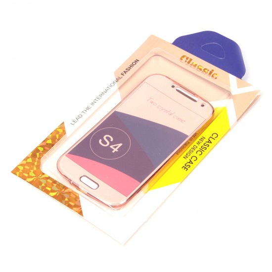 Силиконовый чехол 2 в 1 для Samsung i9500 Galaxy S4 0.3 мм, арт.008889