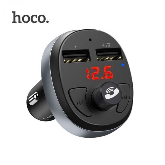 Автомобильный адаптер Hoco E41 с FM-ресивером на 2 USB, арт.011496