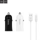 Автомобильный адаптер Hoco Z12 elite на 2 USB с кабелем Micro, арт.011264