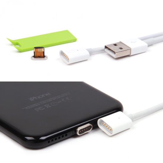 USB дата кабель магнитный для Apple iPhone 5/5S/6/6 Plus/7, арт.009839