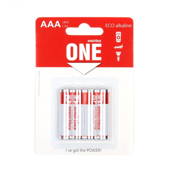 Батарейки ААА SmartBuy One LR03 BL4, арт.010374