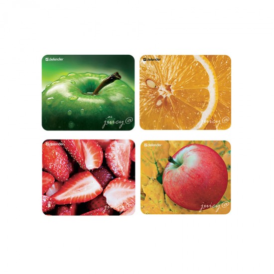 Коврик для мыши DEFENDER пластиковый Juicy sticker, арт 003972