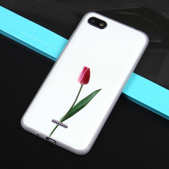Чехол ТПУ с цветами для Xiaomi Redmi 6A, арт.010775