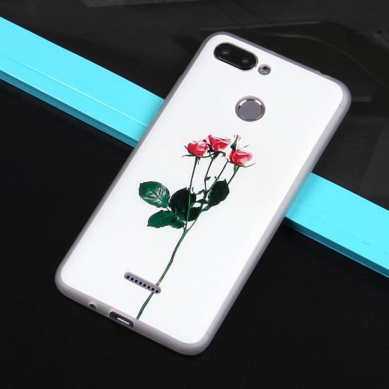 Чехол ТПУ с цветами для Xiaomi Redmi 6, арт.010776