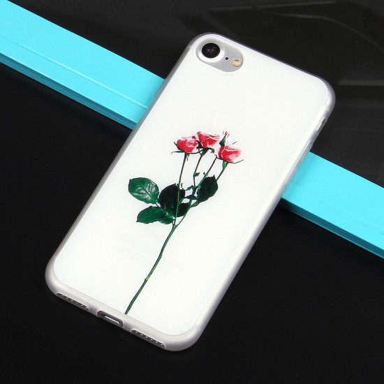 Чехол ТПУ с цветами для iPhone 7, арт.010776