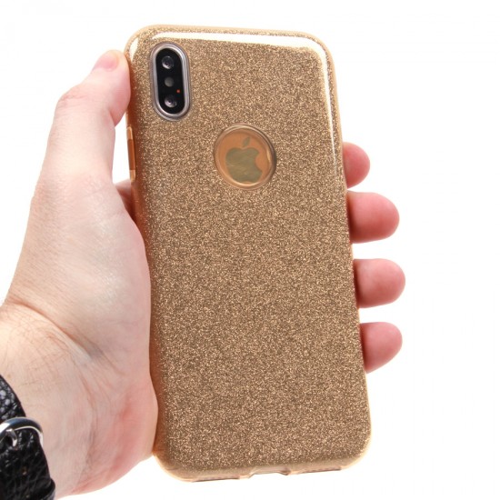 Чехол ТПУ с блестками для iPhone X, арт.010028