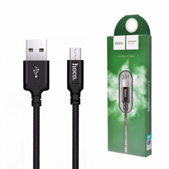USB- micro USB дата кабель HOCO X14, 1 м, арт.010482