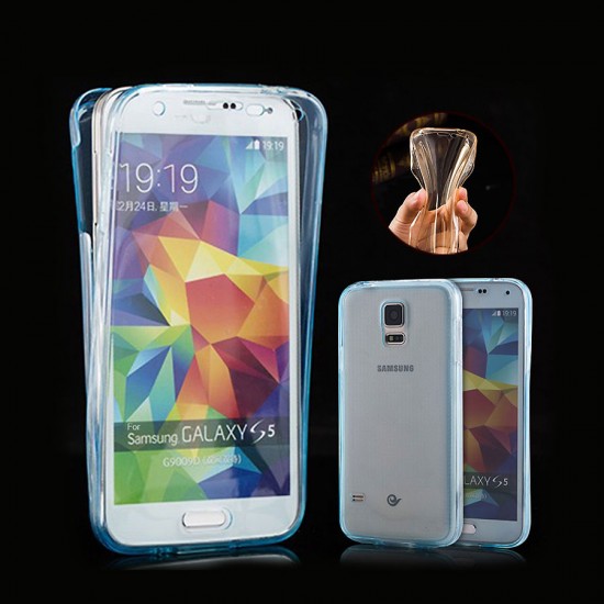 Силиконовый чехол 2 в 1 для Samsung G900 Galaxy S5 0.3 мм, арт.008889