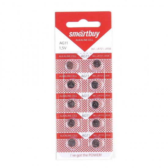 Батарейки SmartBuy AG11 BL10, арт.012026