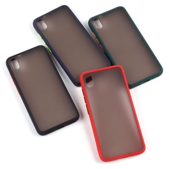 Матовый чехол ТПУ с цветными бортиками для Xiaomi Redmi 7A, арт 011417