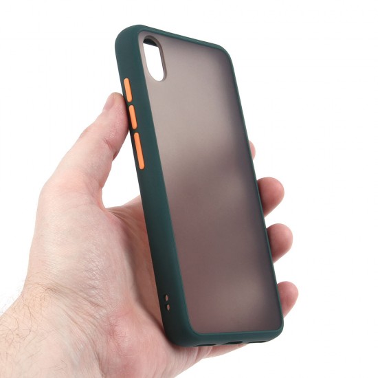 Матовый чехол ТПУ с цветными бортиками для Xiaomi Redmi 7A, арт 011417