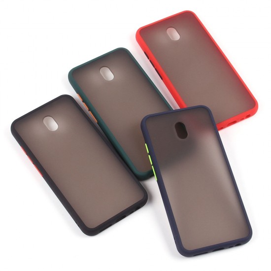 Матовый чехол ТПУ с цветными бортиками для Xiaomi Redmi 8A, арт 011417