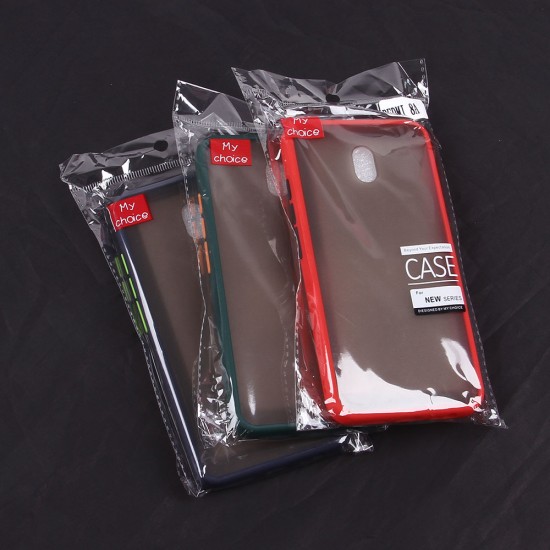 Матовый чехол ТПУ с цветными бортиками для Xiaomi Redmi 8A, арт 011417