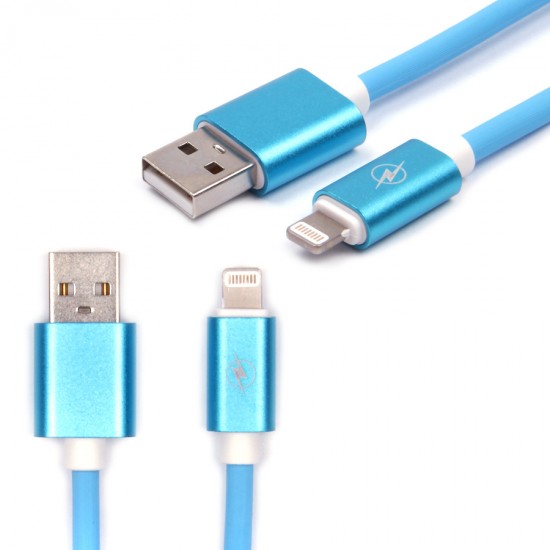USB дата кабель для Apple iPhone 5/6/7, 1.3 м, арт.009678
