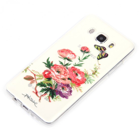 Силиконовый чехол Цветы для Samsung Galaxy J5 (2016), арт. 009147
