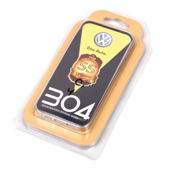 Бампер металлический Volkswagen для iPhone 5/5S, арт.008596