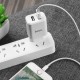 Сетевое зарядное устройство 2 в 1 Hoco C62A на 2 USB, кабель Lightning, арт.011671