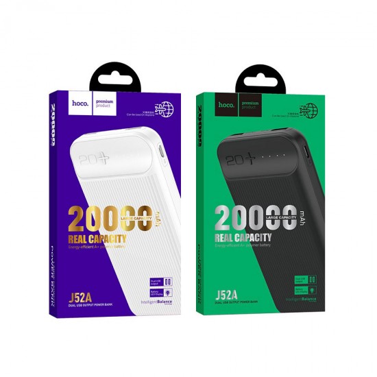 Внешний аккумулятор универсальный Hoco J52A 20000 mAh, арт.011675