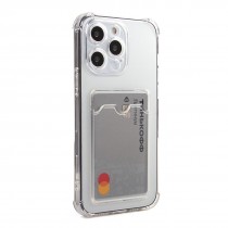 Противоударный чехол для iPhone 13 Pro Max с карманом для карт, силиконовый, арт. 013026