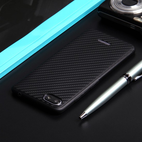 Чехол ТПУ карбон для Xiaomi Redmi 6A, арт.011068