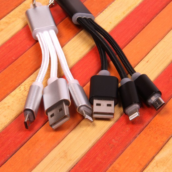 USB дата кабель 2 в 1 для Apple iPhone/micro USB, арт.009483