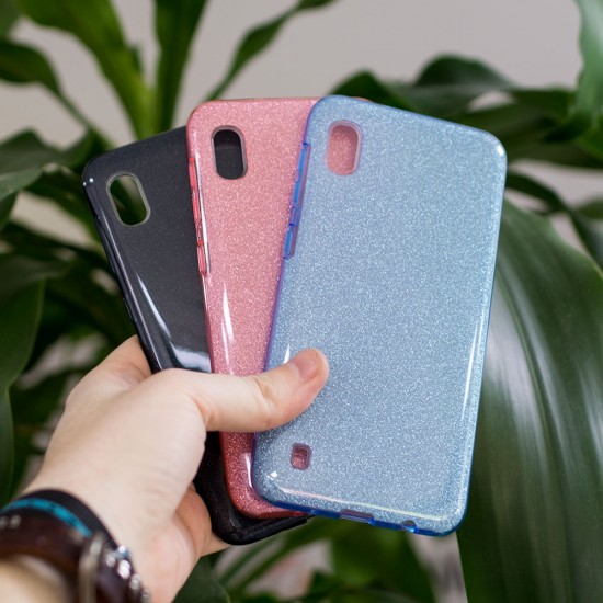 Чехол ТПУ с блестками для Samsung Galaxy A10, 1 мм, арт.010028