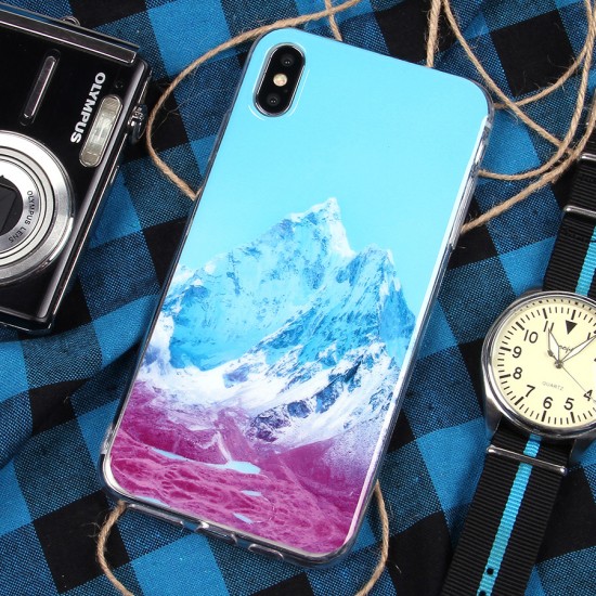 Чехол ТПУ Горы для iPhone XS Max, арт.011014