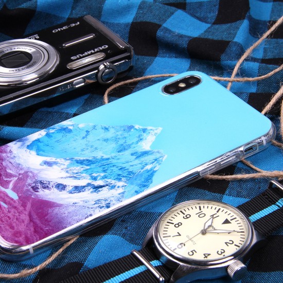 Чехол ТПУ Горы для iPhone XS Max, арт.011014