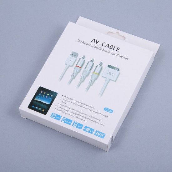 AV кабель для Apple iPad/iPhone/iPod с USB, арт.002908