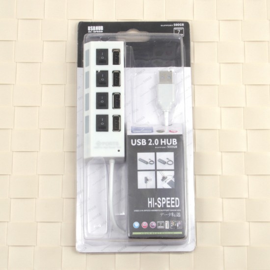 USB 2.0 HUB 4 порта, арт.020332