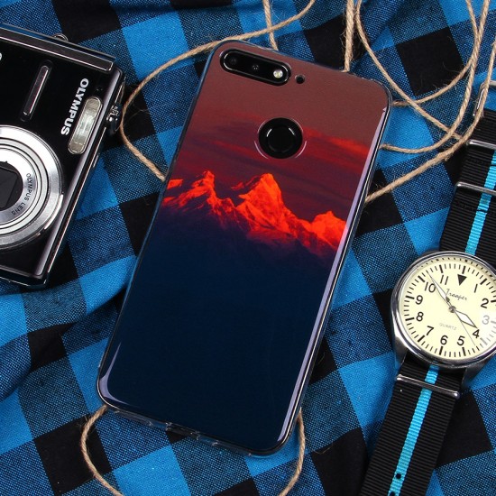Чехол ТПУ Горы для Huawei Honor 7A Pro/Y6 Prime (2018), арт.011013