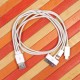USB дата кабель 3 в 1 для Apple iPhone/iPad/micro USB, арт.003470