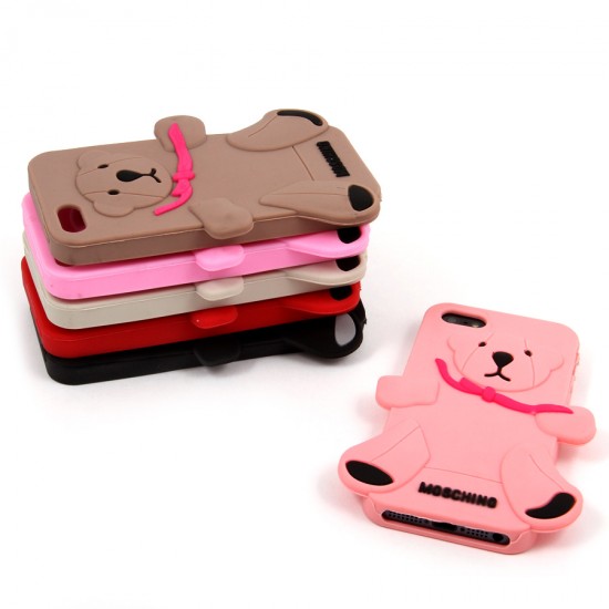 Силиконовый чехол Мишка для iPhone 5/5S, арт.007116