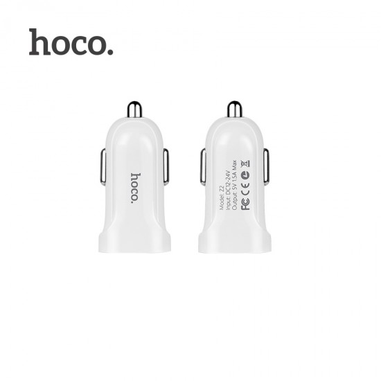 Автомобильный адаптер Hoco Z2 с кабелем Micro, арт.011642
